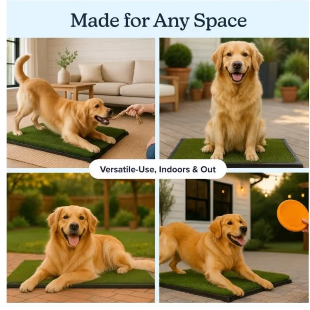 3 Piece Dog Relief System - Artificial Grass & Tray